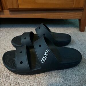 Crocs Black Slide Sandals